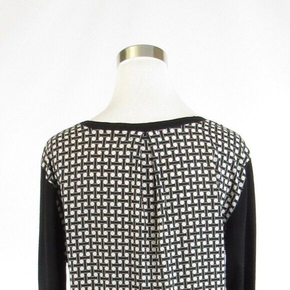 Isaac Mizrahi black cotton blouse L - Picture 8 of 8